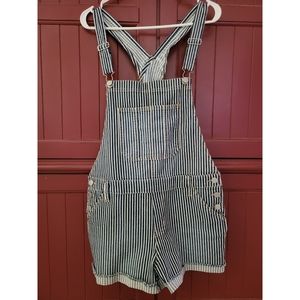 Denim striped Overalls